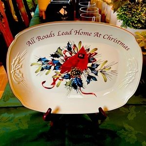 Lenox Winter greeting platter